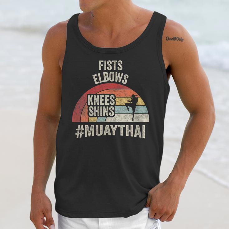 Women's Retro Muay Thai Martial Arts Fighter Graphic Unisex Tank Top