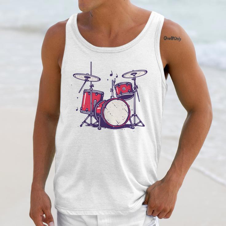 Drum Kit Electronic Drums Sweatshirt Unisex Tank Top