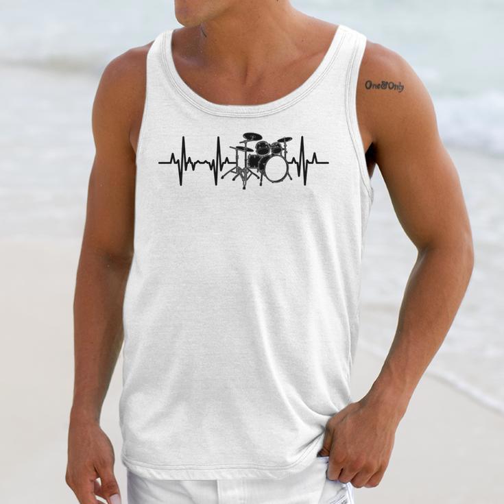 Drum Kit Pulse Line Rock Artist Drum Set Sweatshirt Unisex Tank Top Drum Kit Pulse Line Rock Artist Drum Set Sweatshirt Unisex Tank Top