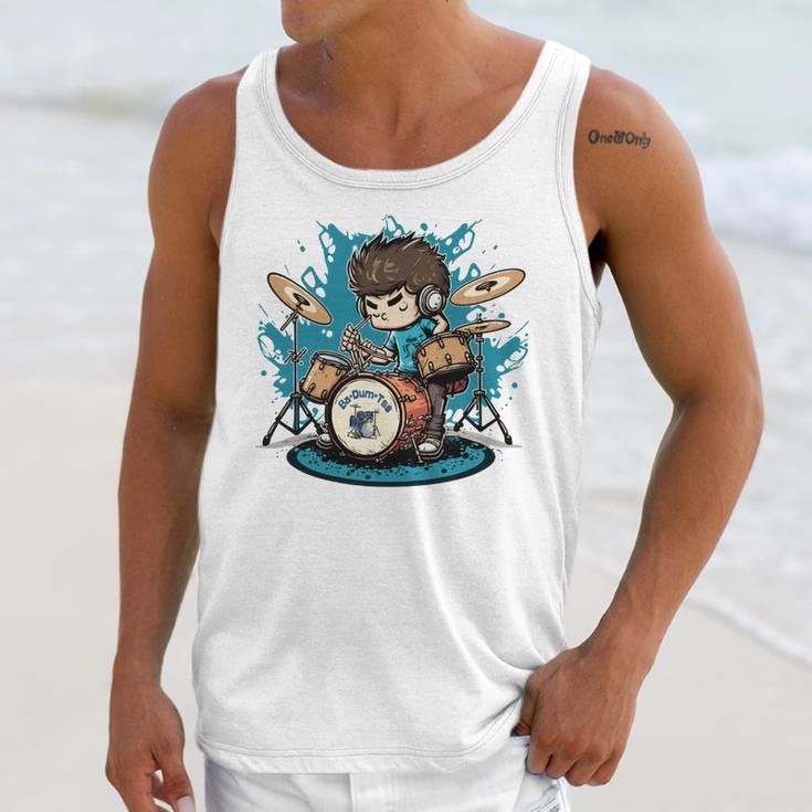 Drum Set Drumming Drummers Drum Kits Music Unisex Tank Top
