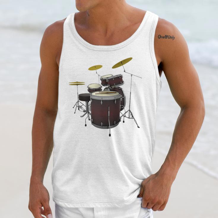Drummer Drum Kit Raglan Baseball Tee Unisex Tank Top Drummer Drum Kit Raglan Baseball Tee Unisex Tank Top