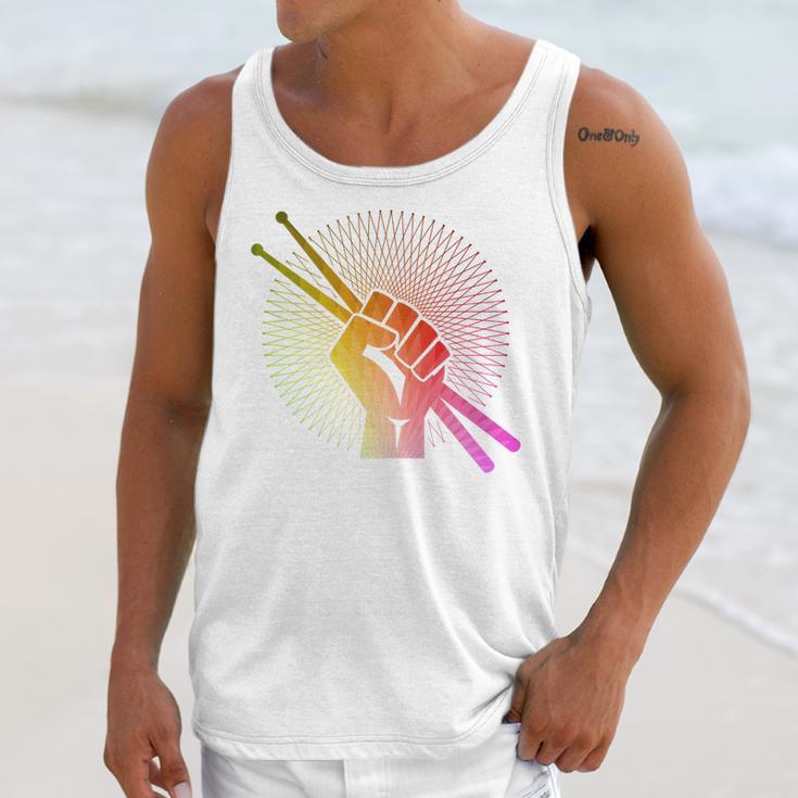 Drummer Drumsticks Fist Drum Kit Sweatshirt Unisex Tank Top Drummer Drumsticks Fist Drum Kit Sweatshirt Unisex Tank Top