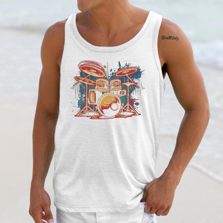 Dynamic Drum Kit For Drummers And Rock Music Lovers Sweatshirt Unisex Tank Top Dynamic Drum Kit For Drummers And Rock Music Lovers Sweatshirt Unisex Tank Top