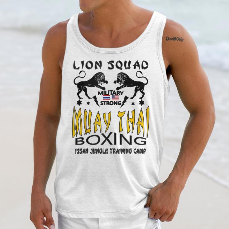 LION SQUAD THAILAND KICKBOXING MUAY THAI MMA TRAINING Unisex Tank Top LION SQUAD THAILAND KICKBOXING MUAY THAI MMA TRAINING Unisex Tank Top