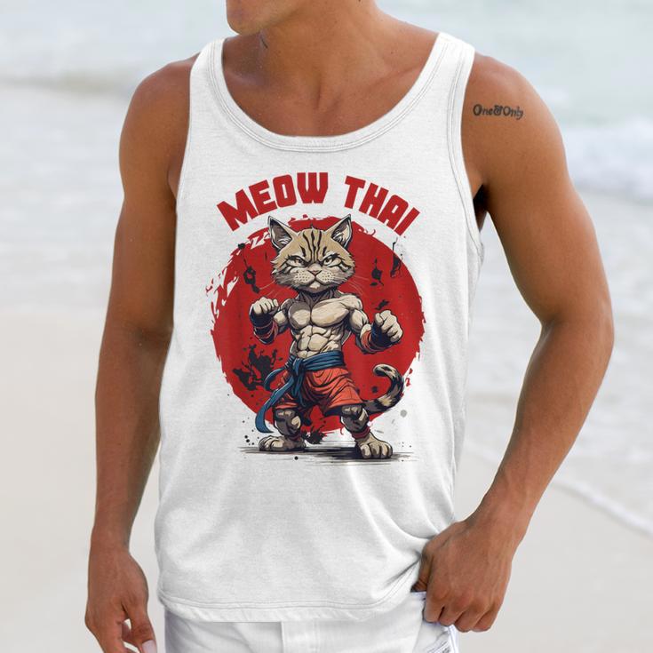 Meow Thai Funny Muay Thai And Cats Lover Unisex Tank Top Meow Thai Funny Muay Thai And Cats Lover Unisex Tank Top
