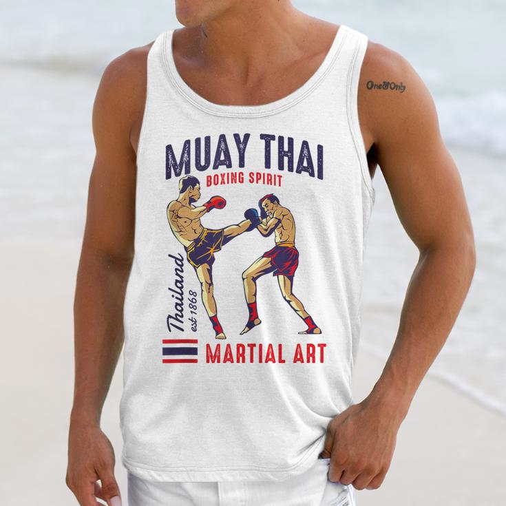 Muay Thai Boxing Spirit Martial Art Unisex Tank Top