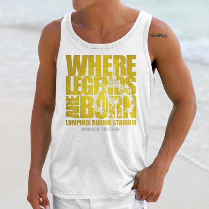 Muay Thai Lumpinee Boxing Stadium Where Legend Born Unisex Tank Top