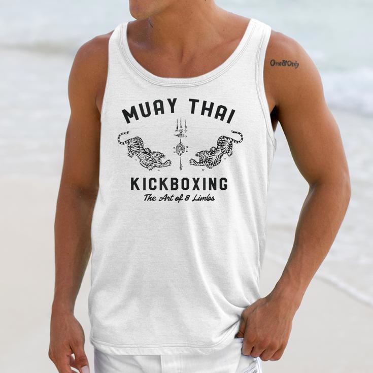 Muay Thai Twin Tigers MMA Warrior Fight Unisex Tank Top