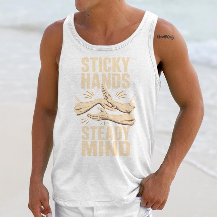 Sticky Hands Steady Mind Muay Thai Boxing Unisex Tank Top