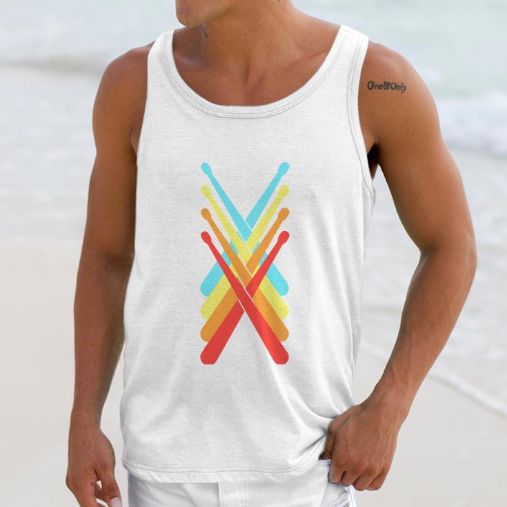 Vintage Drum Kit Percussion Drummer Unisex Tank Top Vintage Drum Kit Percussion Drummer Unisex Tank Top