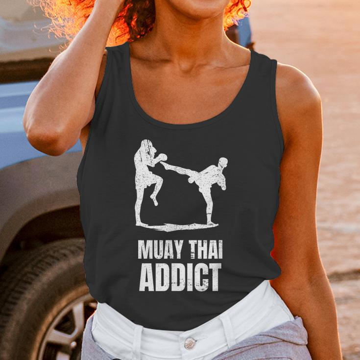 Addicted To Muay Thai Graphic Shirt Unisex Tank Top