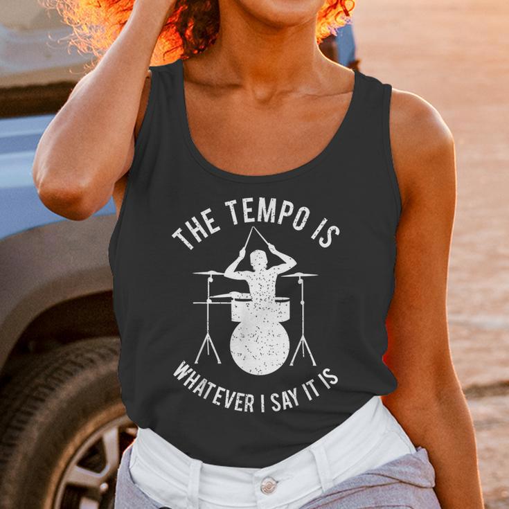 Drum Kit Graphic For a Drummer With Percussion Instruments Unisex Tank Top Drum Kit Graphic For a Drummer With Percussion Instruments Unisex Tank Top
