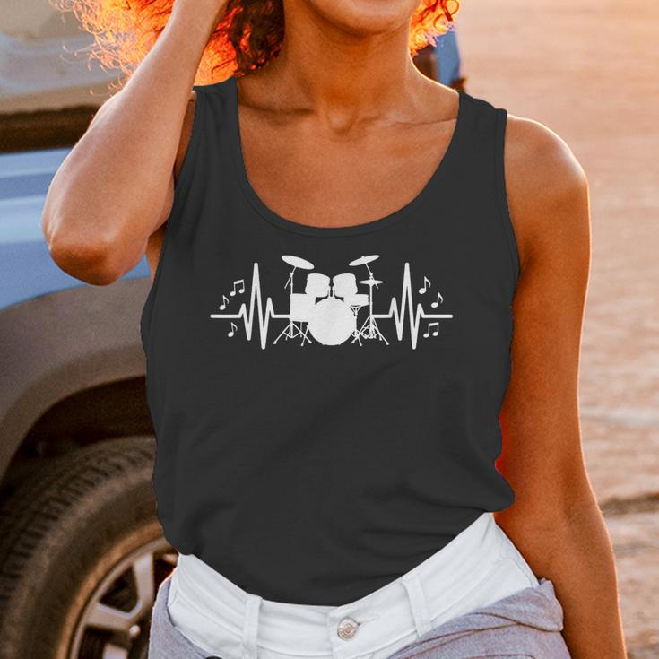 Drum Kit Heartbeat Drummer Music Lover EKG Pulse Set Note Unisex Tank Top Drum Kit Heartbeat Drummer Music Lover EKG Pulse Set Note Unisex Tank Top