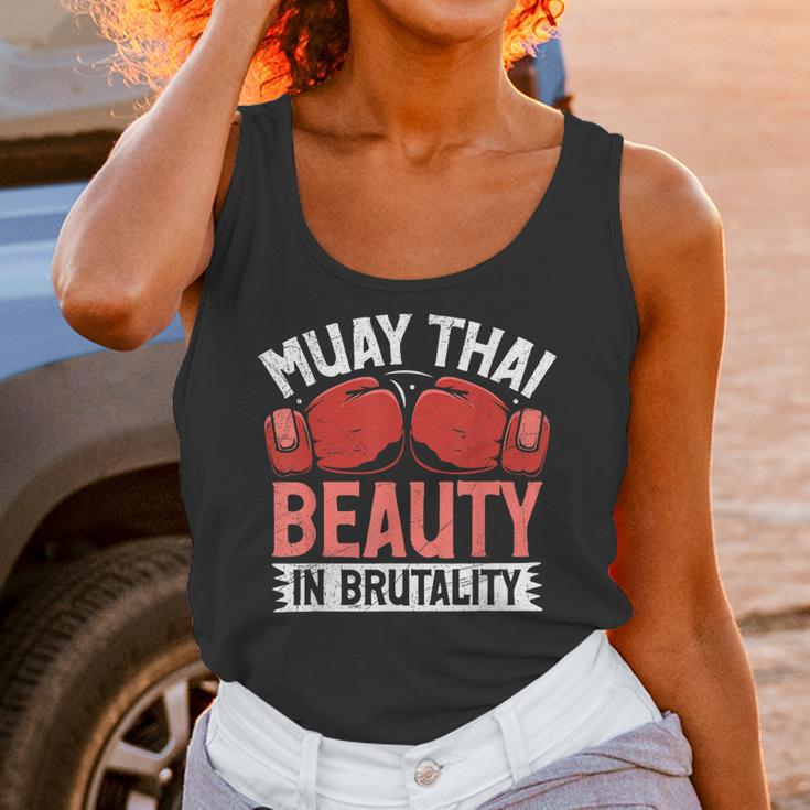 Muay Thai Beauty In Brutality Muay Thai Unisex Tank Top Muay Thai Beauty In Brutality Muay Thai Unisex Tank Top