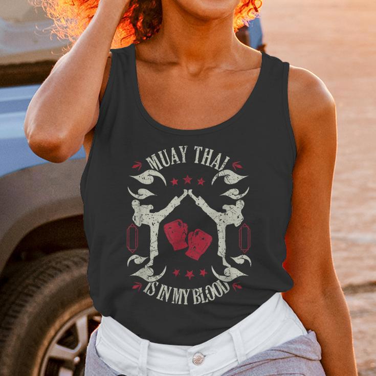 Muay Thai Is In My Blood Traditional Fighters Thai Boxing Unisex Tank Top