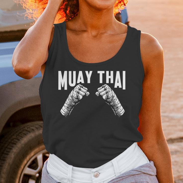 Muay Thai Fighter Fists MMA Club Martial Arts Fighting Coach Unisex Tank Top