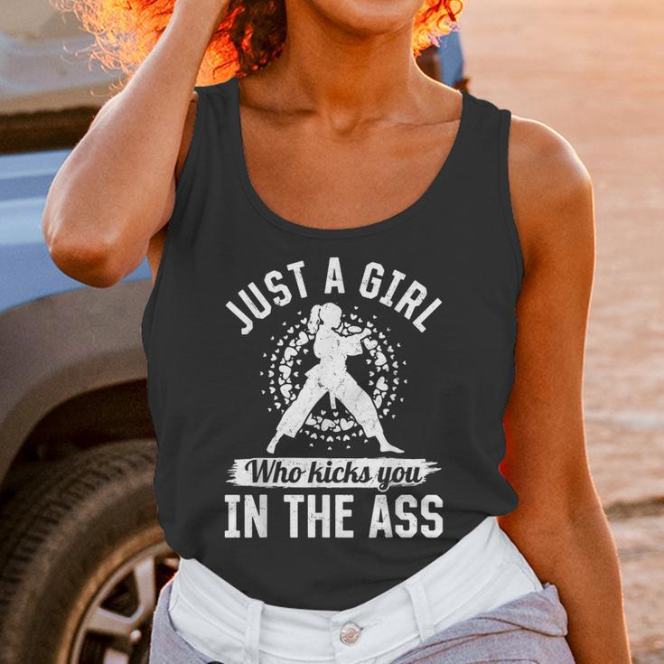 Muay Thai Girls Just a Girl Who Kicks You In The Ass Unisex Tank Top
