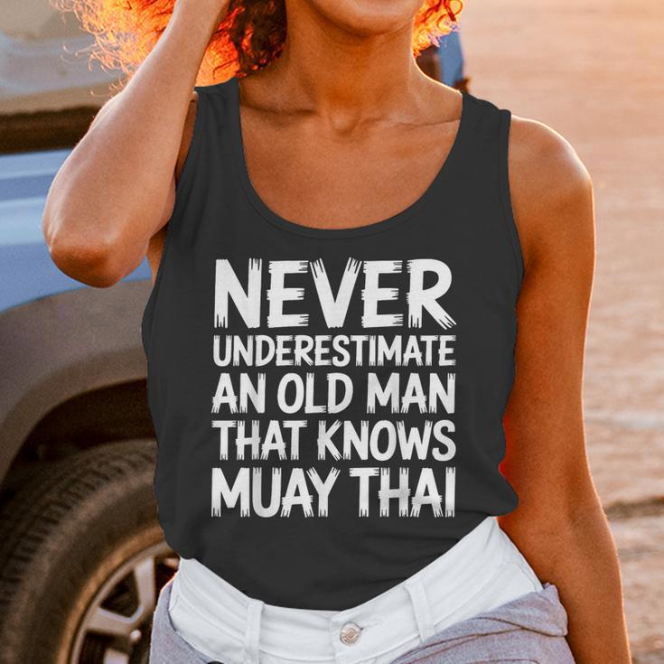 Muay Thai For Grandpa Men Mixed Martial Arts Unisex Tank Top