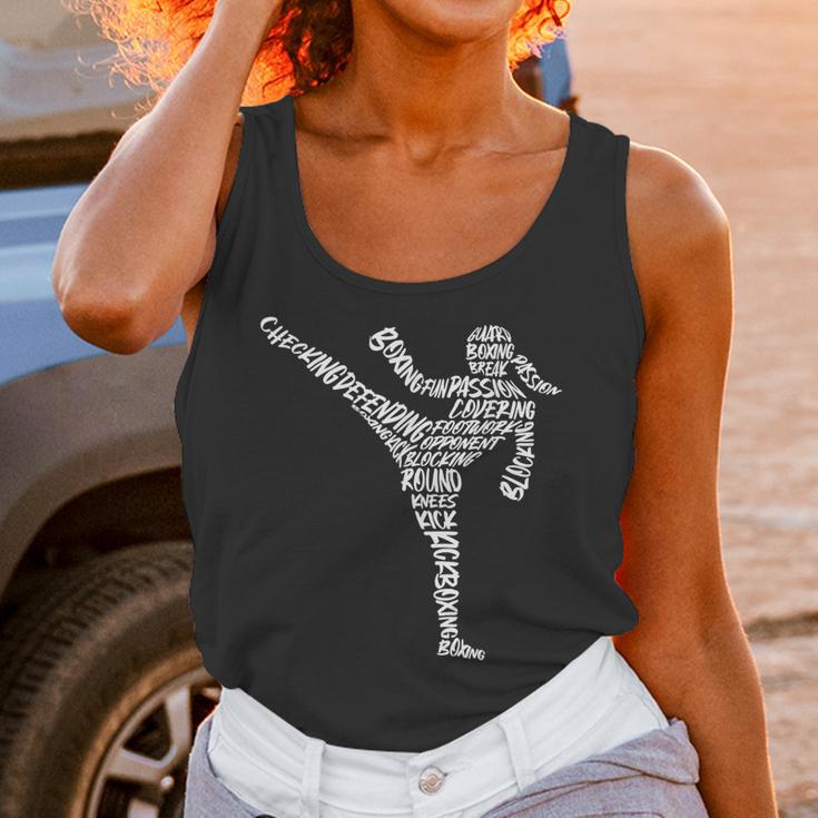 Muay Thai Martial Arts Typography Kickboxer Girls Kickboxing Unisex Tank Top