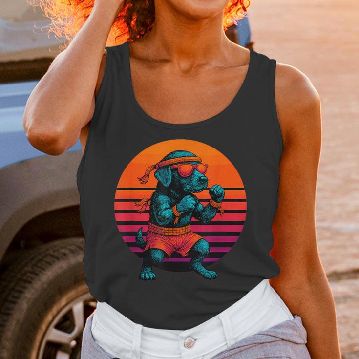 Retro Dog With Gloves Muay Thai Fighter Unisex Tank Top Retro Dog With Gloves Muay Thai Fighter Unisex Tank Top