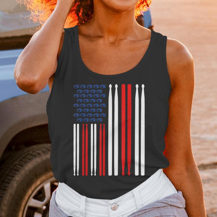 USA Flag Drummer Music Drum Kit Unisex Tank Top USA Flag Drummer Music Drum Kit Unisex Tank Top