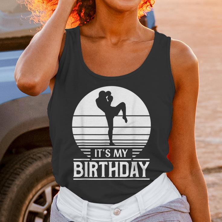 Vintage Birthday Shirt Muay Thai Kickboxer Its My Birthday Unisex Tank Top
