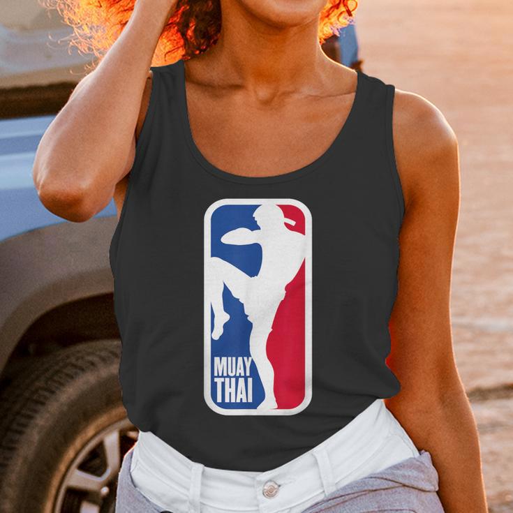 Vintage Muay Thai Fighter MMA Street Fight Kickboxing Club Unisex Tank Top