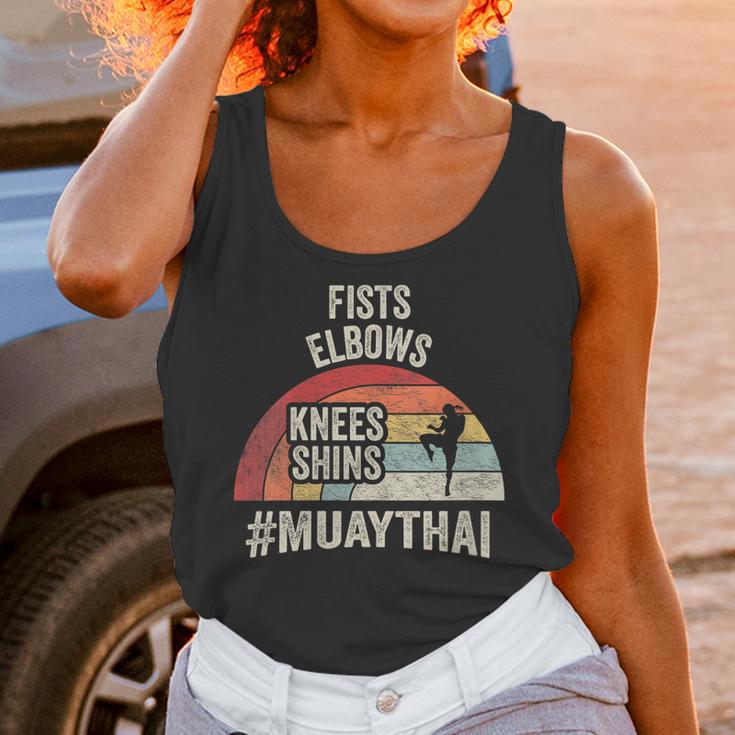 Women's Retro Muay Thai Martial Arts Fighter Graphic Unisex Tank Top
