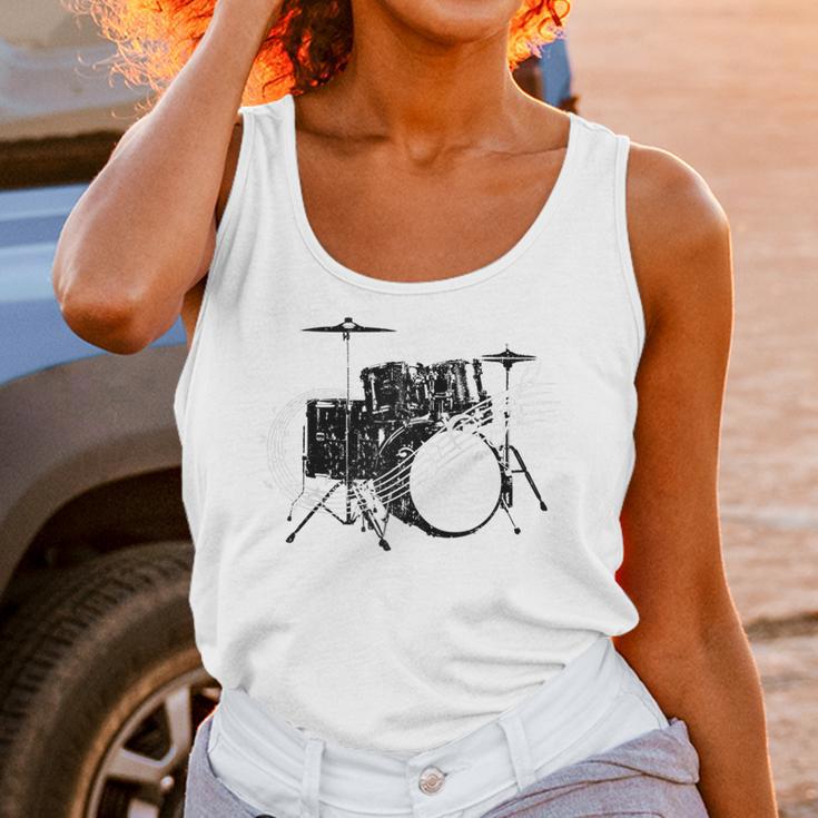 Drum Kit Drummer Band Musical Instrument Rock Music Raglan Baseball Tee Unisex Tank Top Drum Kit Drummer Band Musical Instrument Rock Music Raglan Baseball Tee Unisex Tank Top