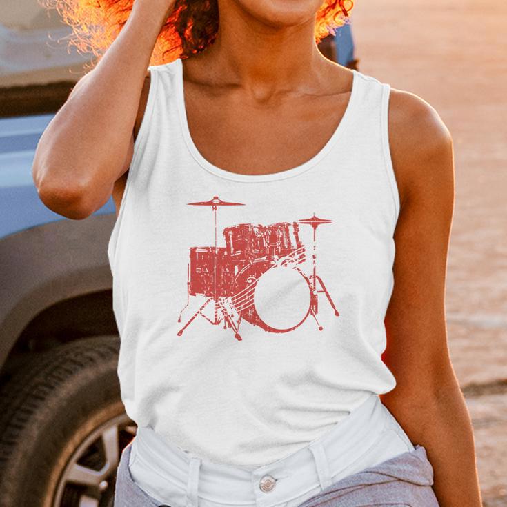 Drum Kit Drummer Band Musical Instrument Rock Music Unisex Tank Top Drum Kit Drummer Band Musical Instrument Rock Music Unisex Tank Top