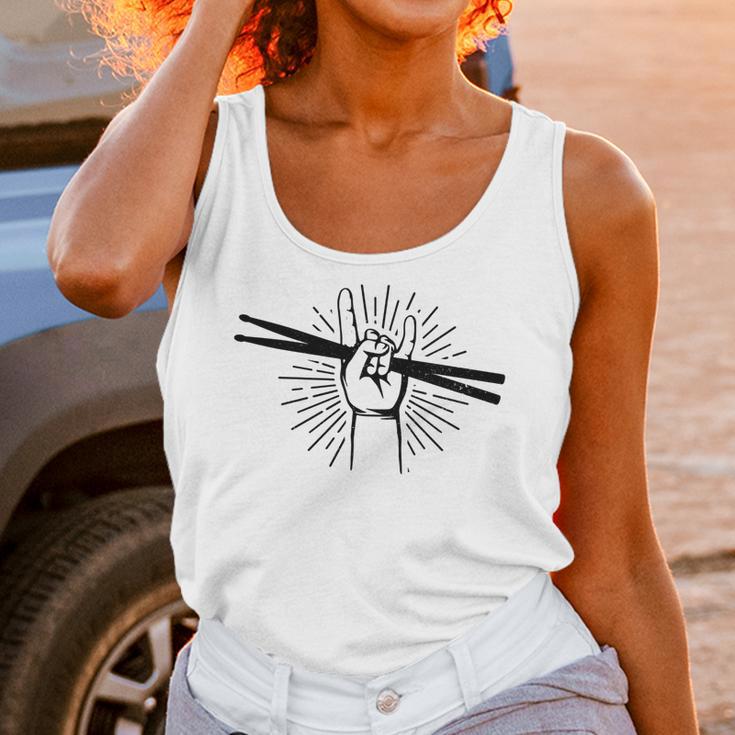 Drummer Drum Kit Rock & Roll Music Drummer Unisex Tank Top Drummer Drum Kit Rock & Roll Music Drummer Unisex Tank Top