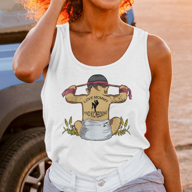Kickboxing Muay Thai Training Fitness Baby Love Mommy Unisex Tank Top