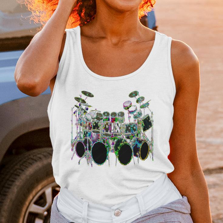 Large Drum Kit With Many Drums Unisex Tank Top Large Drum Kit With Many Drums Unisex Tank Top