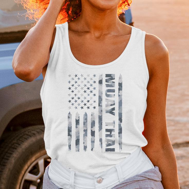 Muay Thai American Flag Camo Military Patriotic Unisex Tank Top Muay Thai American Flag Camo Military Patriotic Unisex Tank Top