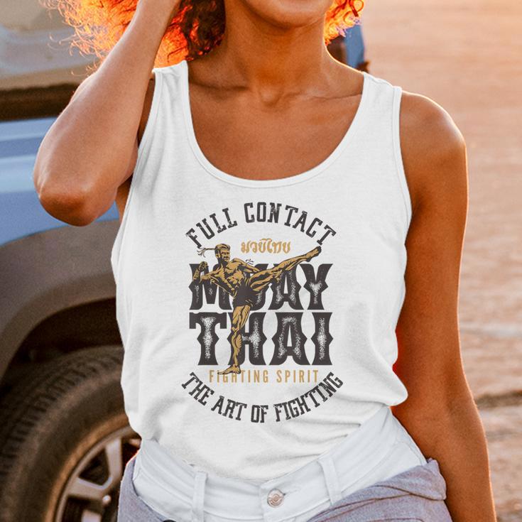 Muay Thai Fighter MMA Full Contact Retro Kickboxing Unisex Tank Top Muay Thai Fighter MMA Full Contact Retro Kickboxing Unisex Tank Top