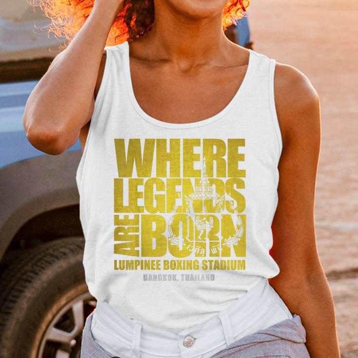 Muay Thai Lumpinee Boxing Stadium Where Legend Born Unisex Tank Top
