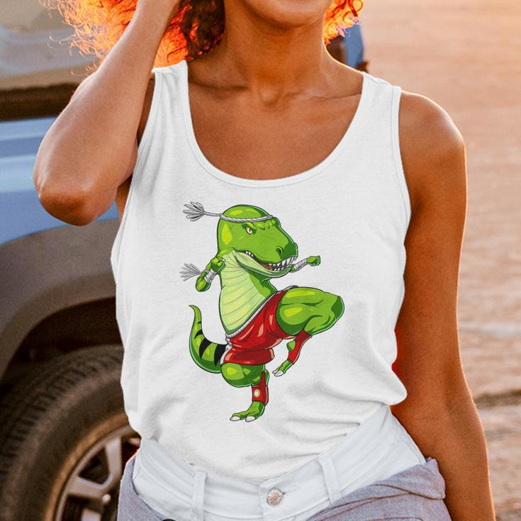 T-Rex Dinosaur Muay Thai Boxing Karate Martial Arts Kung Fu Unisex Tank Top