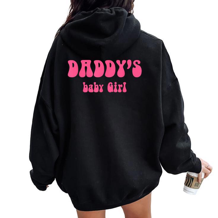 Abbigliamento Baby Girl Di Papà Felpa con cappuccio oversize da donna con stampa posteriore
