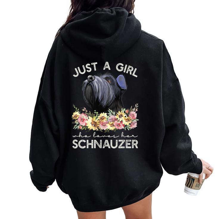 Chnauzer Regala A Una Chica Que Amauchnauzer In Mangas Women Oversized Hoodie Back Print