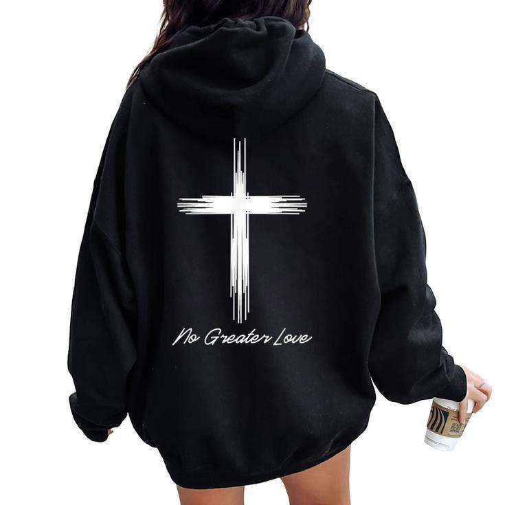 Croix De Jésus Hommes S Enfants Garçons Filles Chrétienne Bible Foi Sweat à capuche oversize pour femme avec imprimé dans le dos