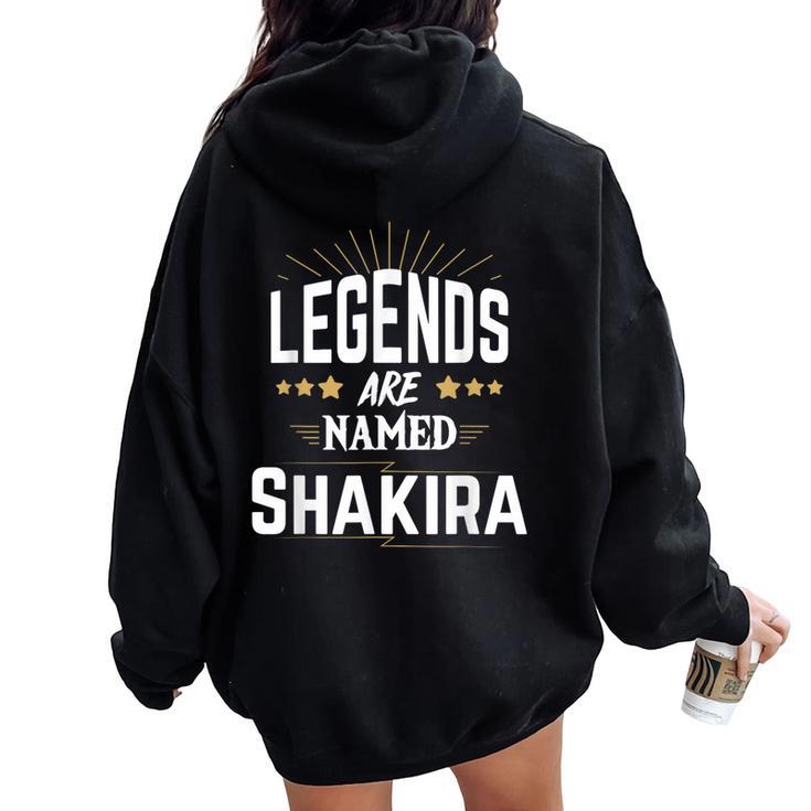 Las Leyendase Llamanhakira Women Oversized Hoodie Back Print