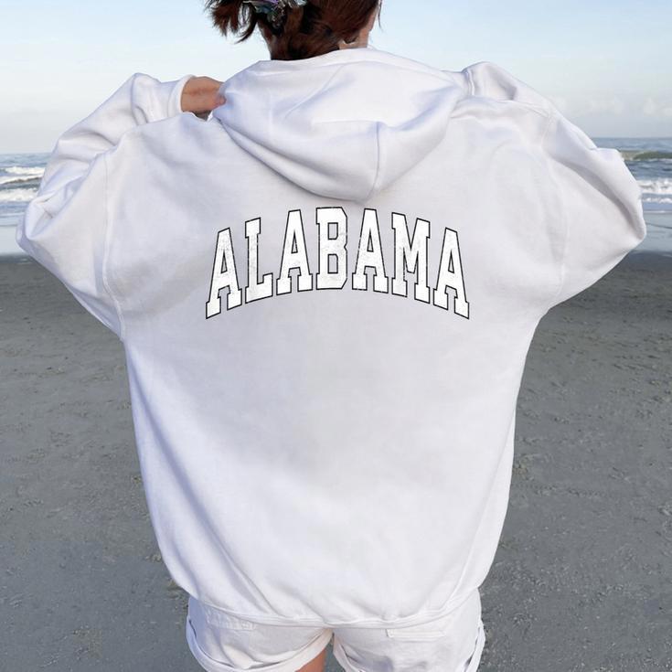Alabama Al Vintage Sports Boy Girl Women Oversized Hoodie Back Print