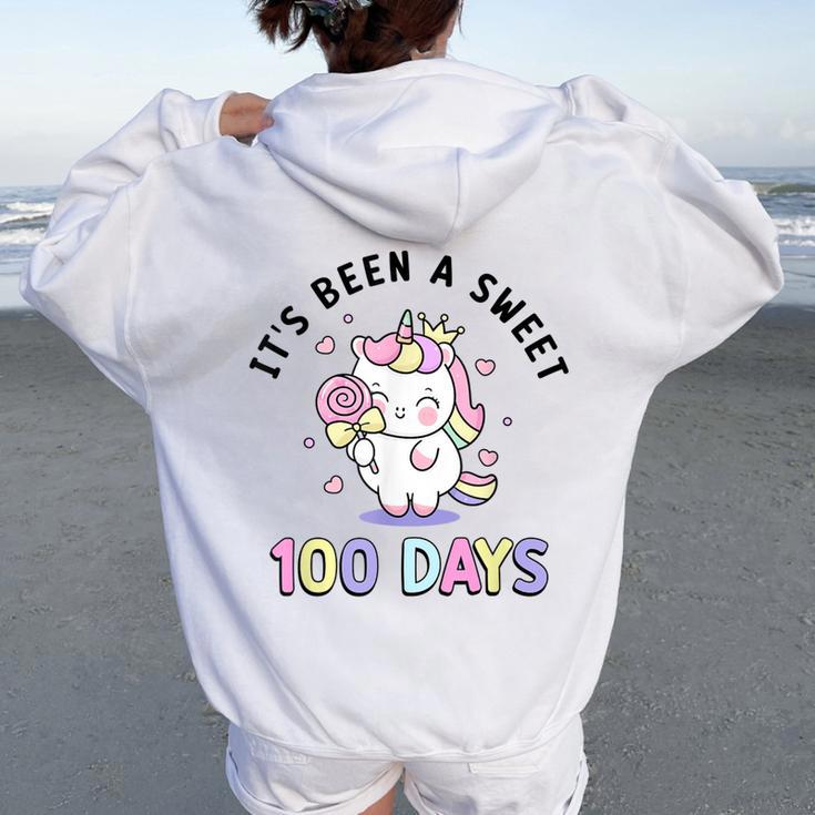 It's Been Aweet 100 Days Ofchool コスチューム ガールズ ユニコーン レディース オーバーサイズ パーカー バックプリント