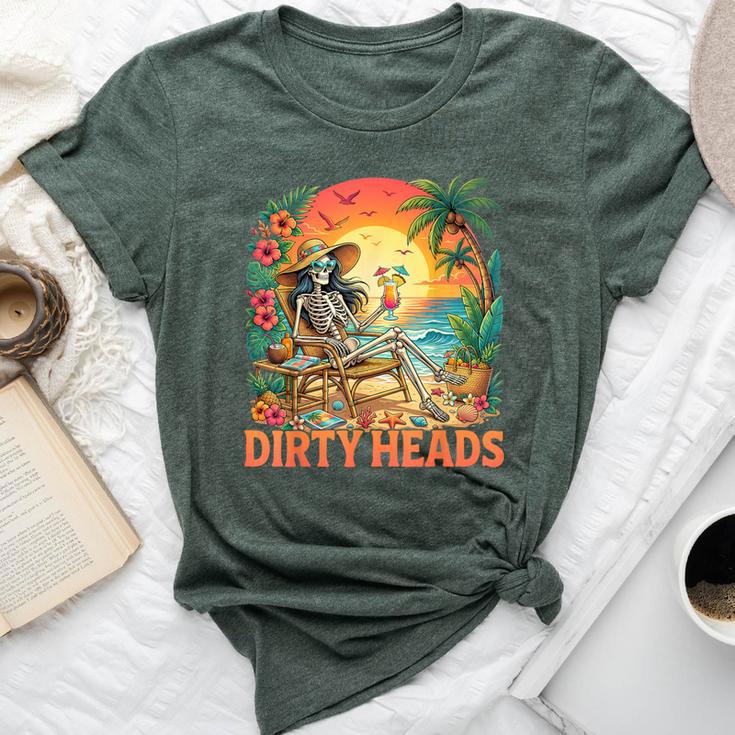 Dirty Heads Skeleton Retro Summer Vacation Bella Canvas T-shirt