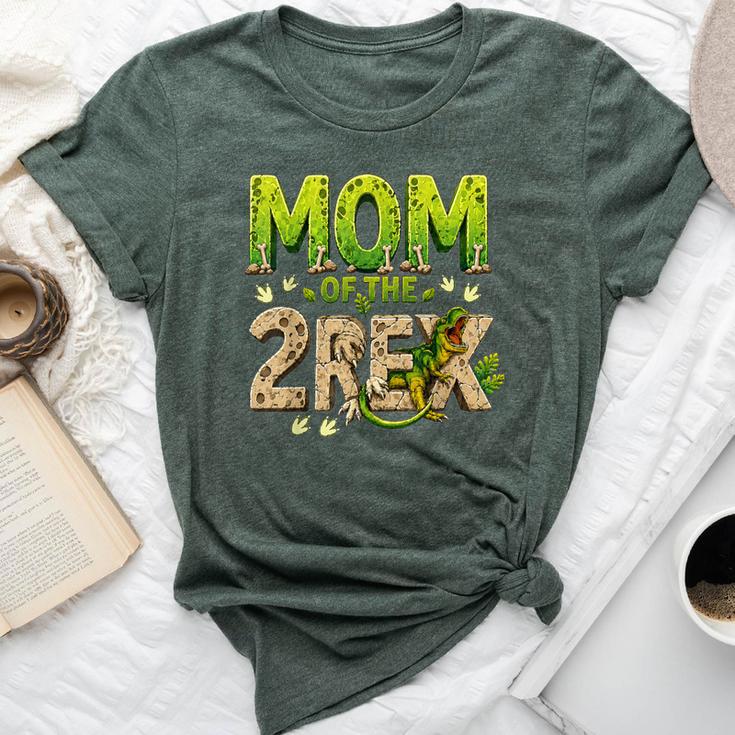 Mom Of The Two Rex Birthday Dinosaur Family Matching Bella Canvas T-shirt