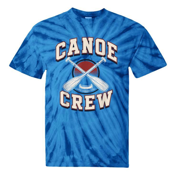 Canoe Crew Paddling Team Retro Graphic Tie-Dye T-Shirts