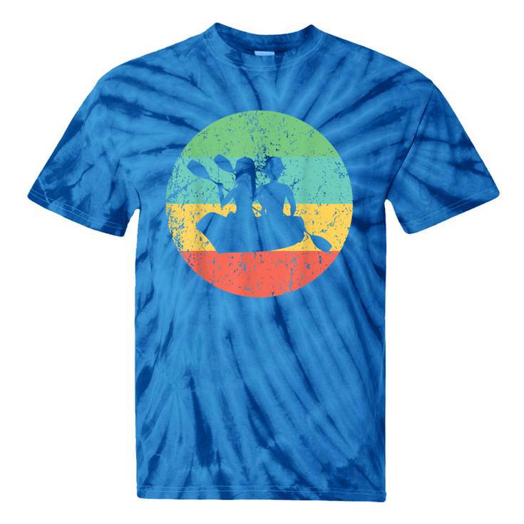 Canoeing Shirt Vintage Retro Canoe Tie-Dye T-Shirts