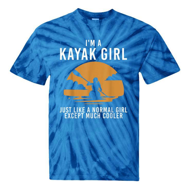 Cool Kayak For Women Girls Kayaker Canoe Kayaking Paddle Oar Tie-Dye T-Shirts