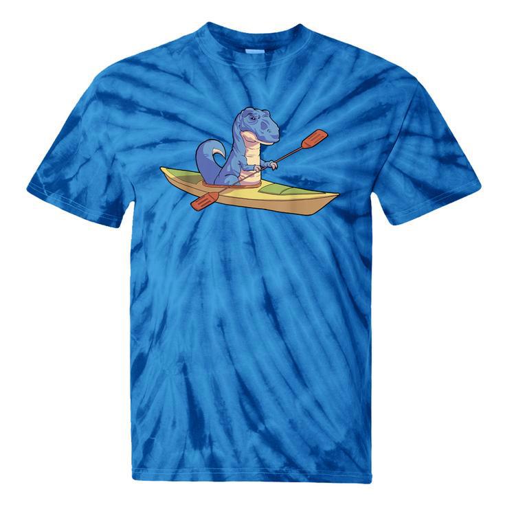 Kayak T Rex Dinosaur Canoe Shirt Kayak For Children Tie-Dye T-Shirts