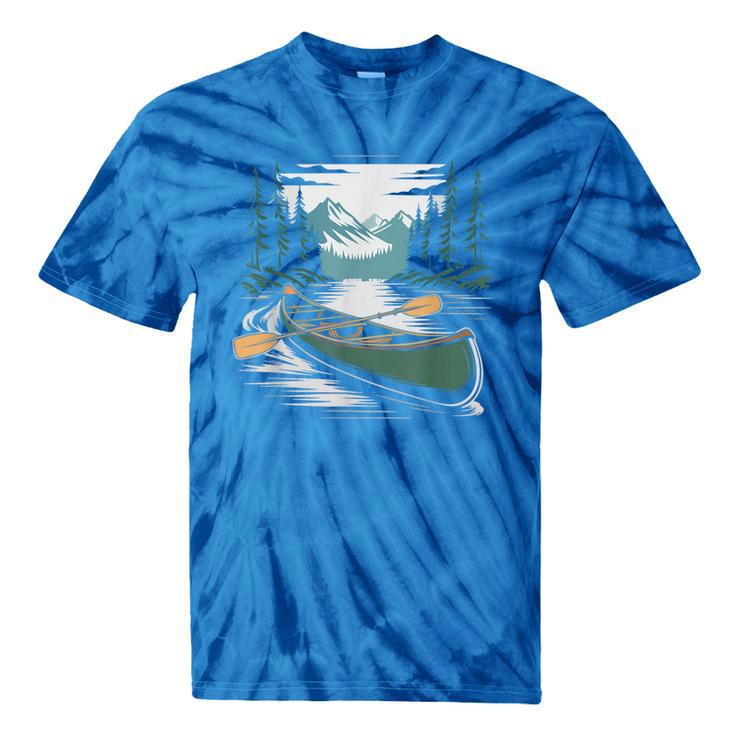 Solo Canoe Tourer Who Knows Every Rapid Campsite Portage Tie-Dye T-Shirts
